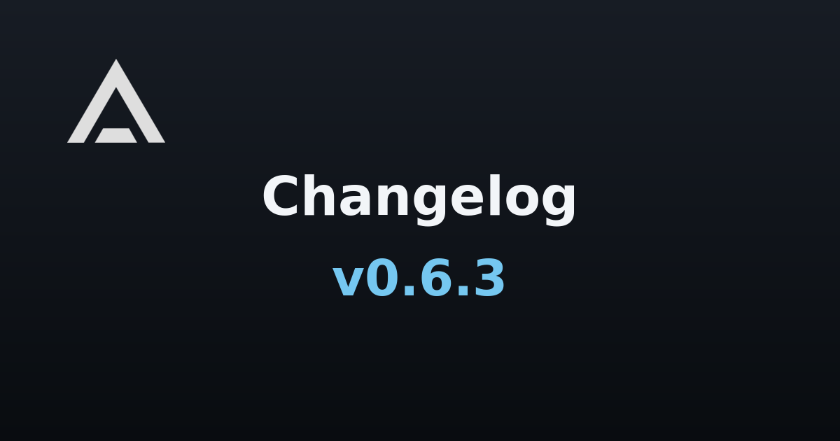 Agent Zero v0.6.3 changelog banner
