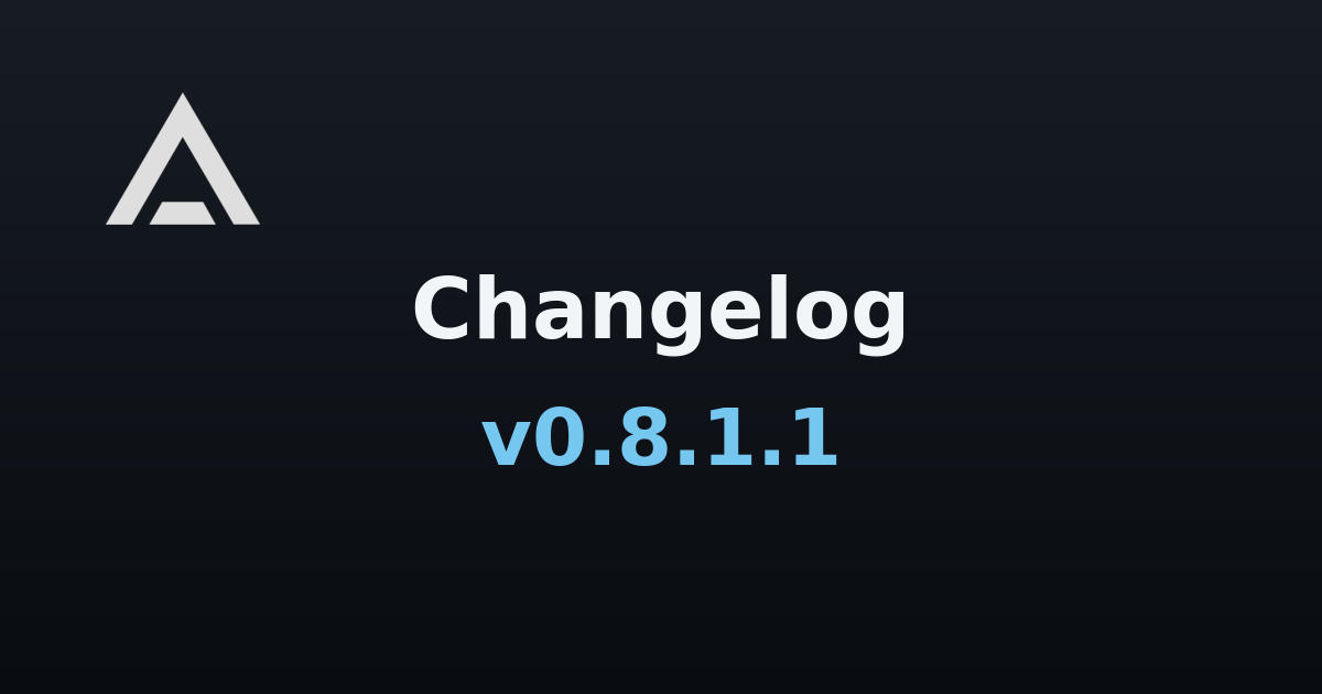 Agent Zero v0.8.1.1 changelog banner