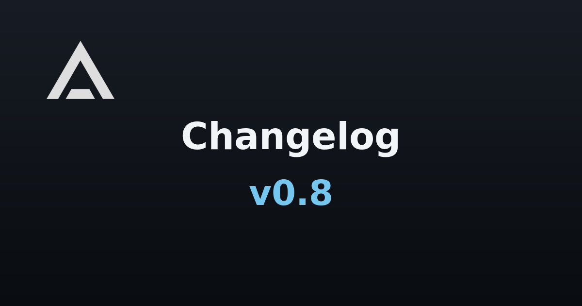 Agent Zero v0.8 changelog banner