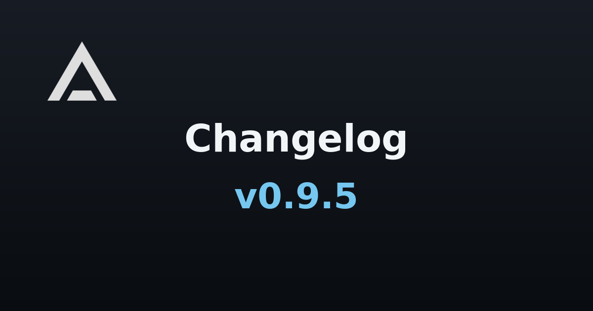 Agent Zero v0.9.5 changelog banner