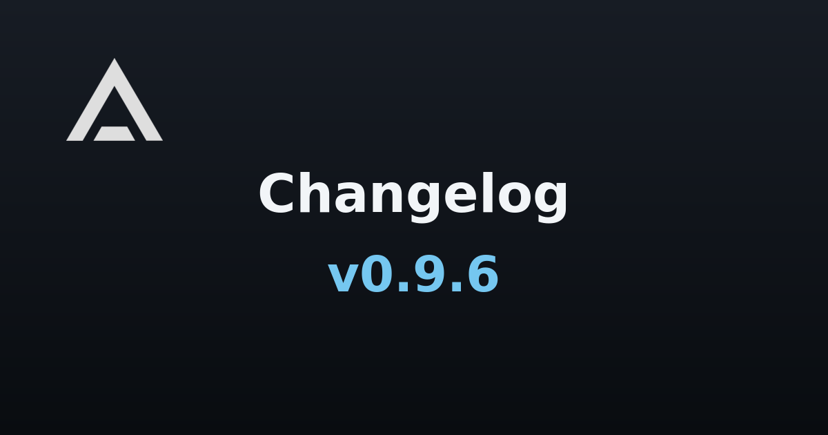 Agent Zero v0.9.6 changelog banner
