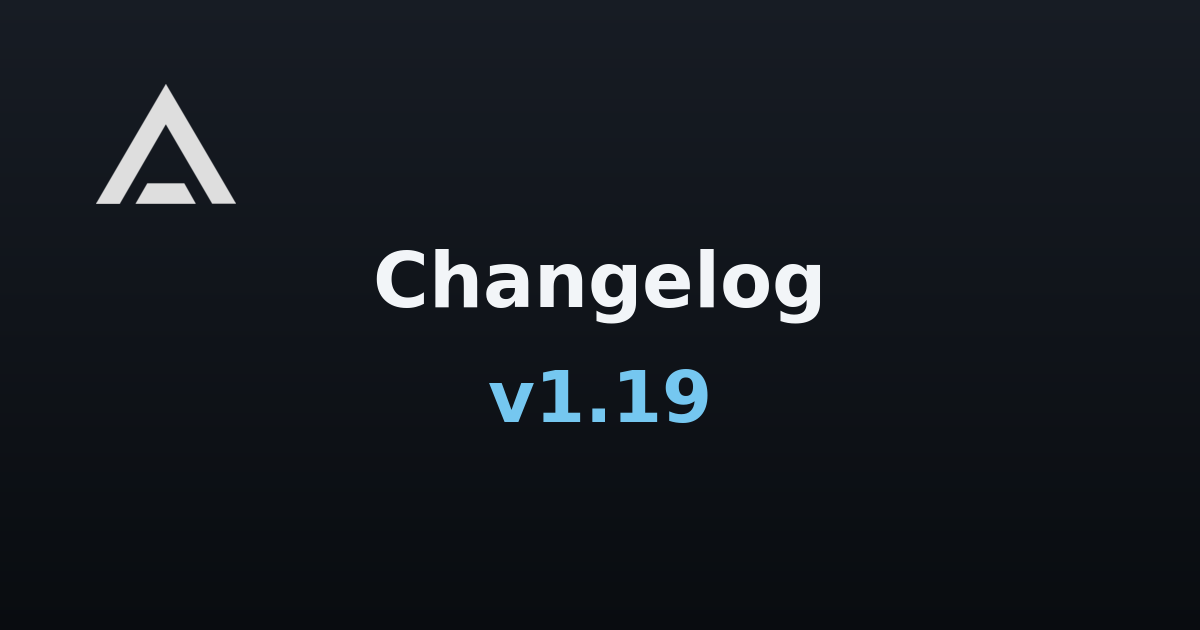 Agent Zero v1.19 changelog banner