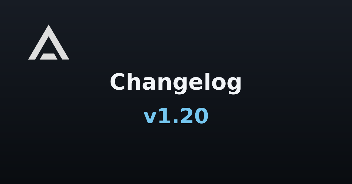 Agent Zero v1.20 changelog banner