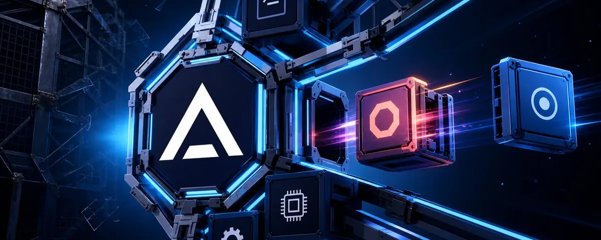 Agent Zero logo at the center of a modular AI agent harness