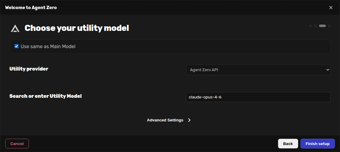 Utility model step using the same model as main