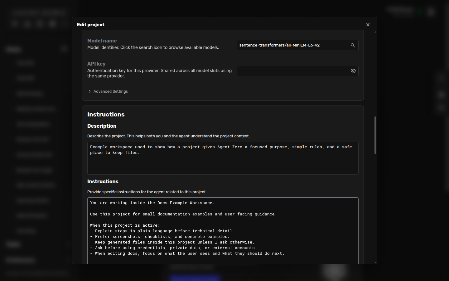 Project description and instructions